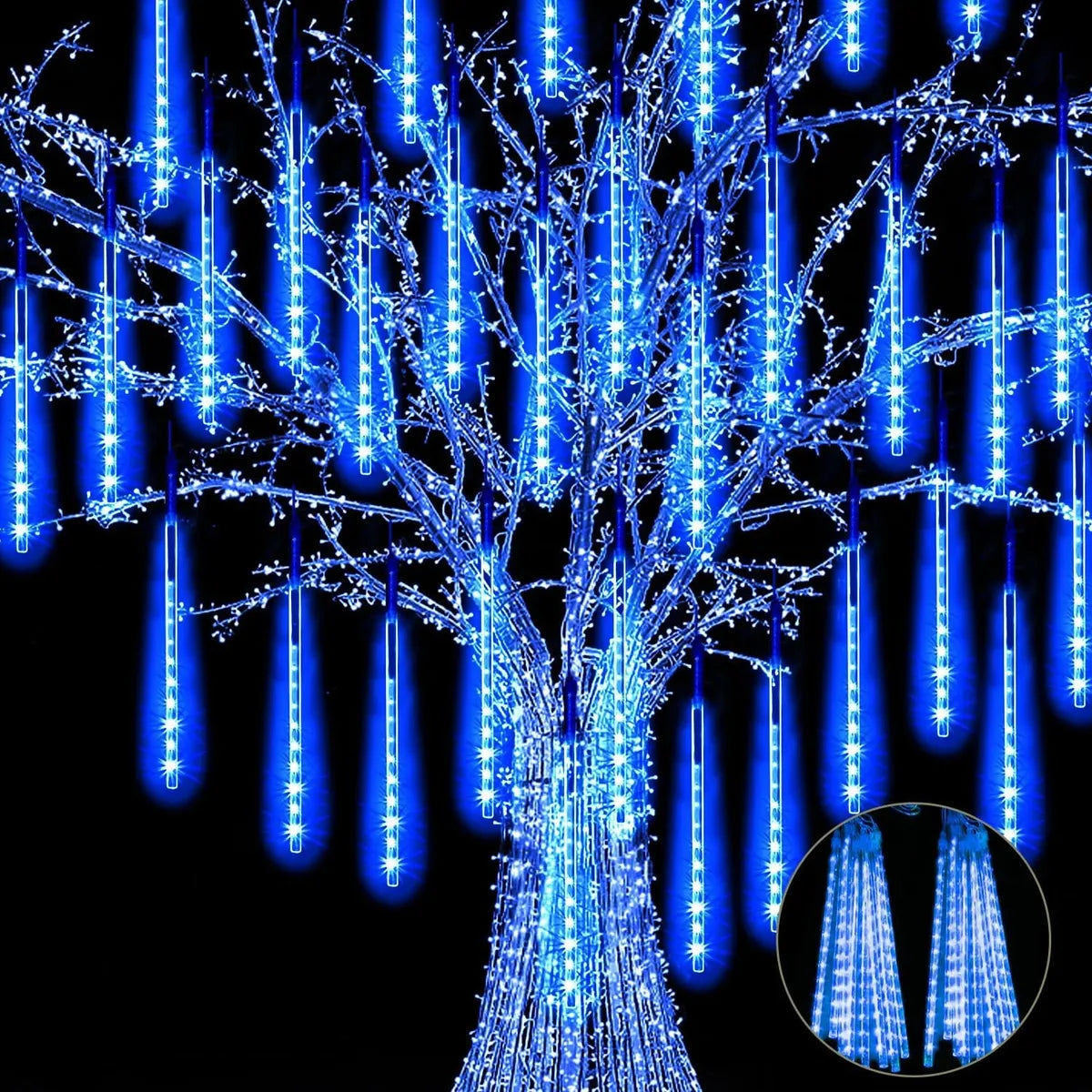 Serie Luces Led Navideñas Lluvia Meteoro para Decoración