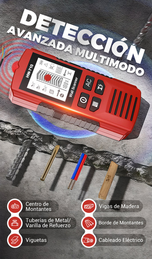 Wall Scanner® Detector de paredes multifuncional con detección precisa
