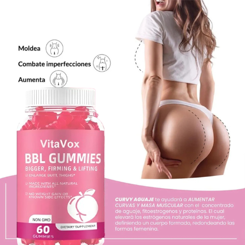 🍑 Curvy Gummies™ | El Secreto Natural para unas Curvas de Ensueño
