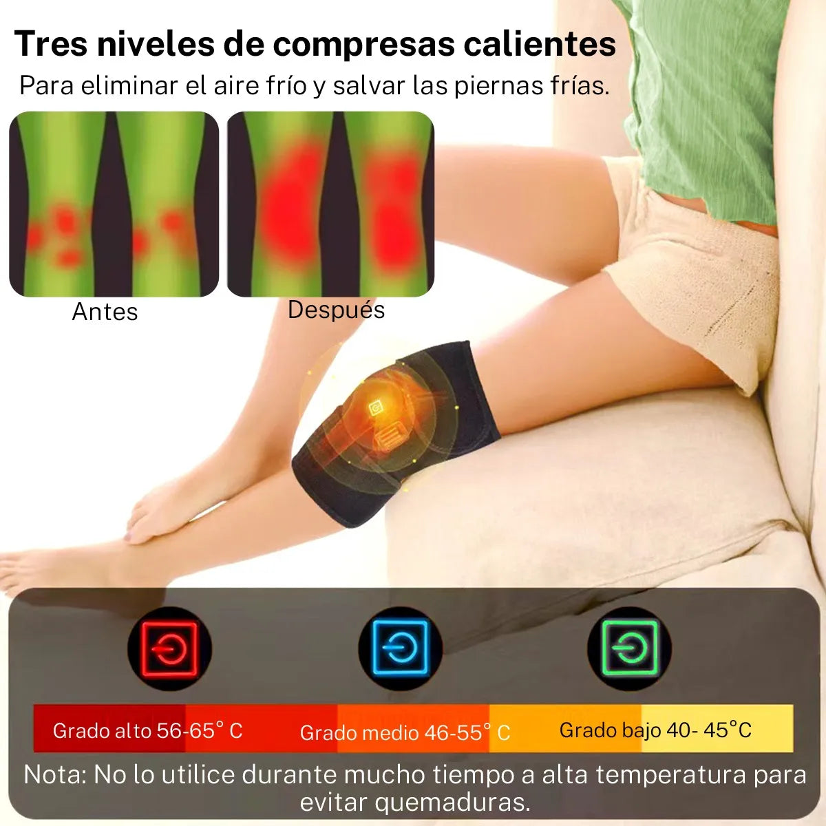 StabilKnee™- Rodilleras de compresión ajustables y térmicas