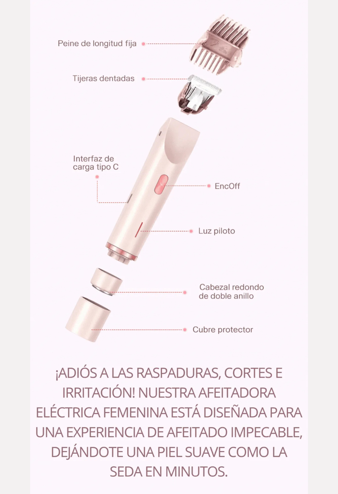 Crusher™ Afeitadora intima femenina