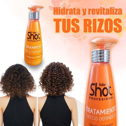 Kolor Shot® Kit  Rizos Definidos|| 2 piezas Mascarilla + Shampoo