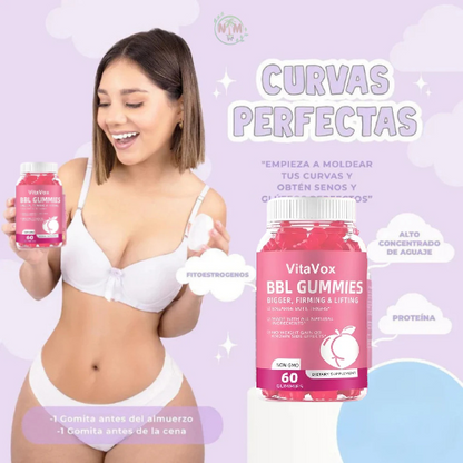 🍑 Curvy Gummies™ | El Secreto Natural para unas Curvas de Ensueño