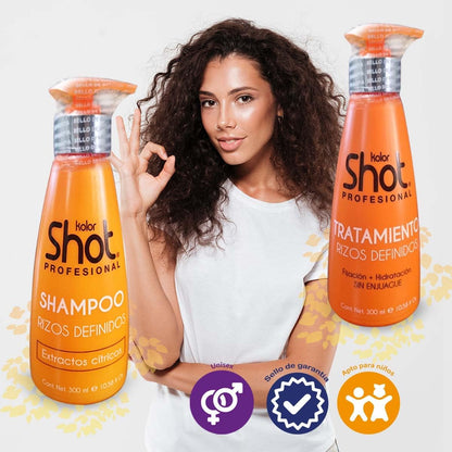 Kolor Shot® Kit  Rizos Definidos|| 2 piezas Mascarilla + Shampoo