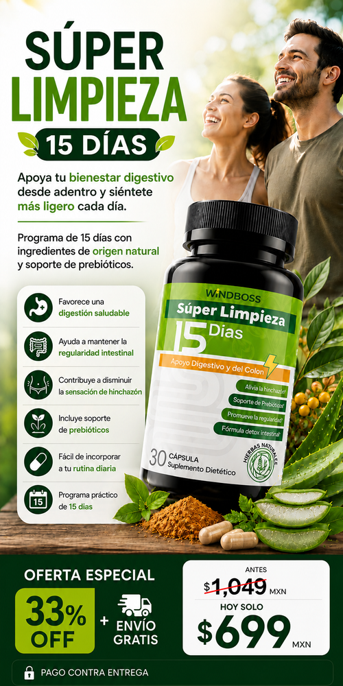 DigestFlow™ Suplemento Digestivo 15 Dias Windboss