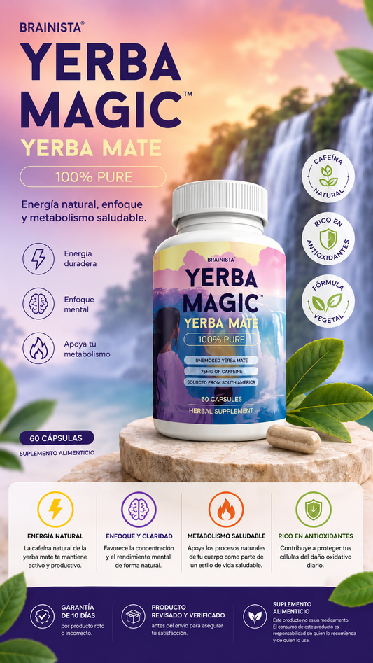 Yerba Magic™| Cápsulas de Yerba Mate, mejora tu energía y metabolismo