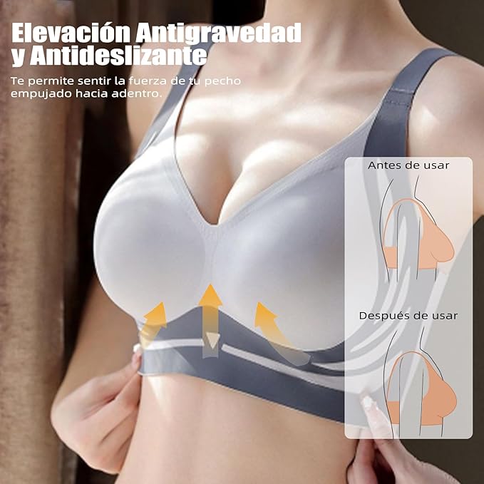 Mouny™ - Sujetador sin costuras - efecto moldeador con realce😍 | 🎁lleva 2 paga 1🎁