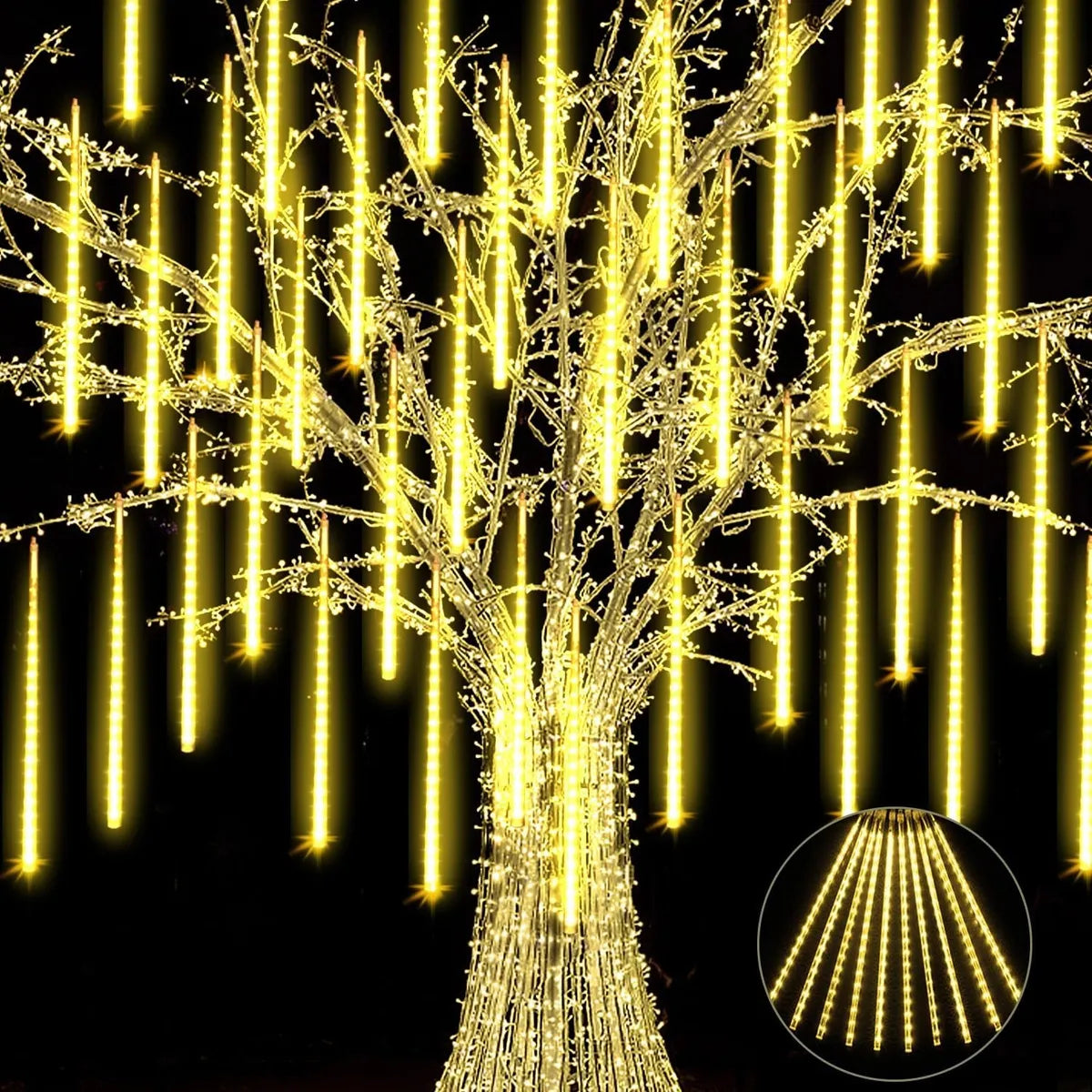 Serie Luces Led Navideñas Lluvia Meteoro para Decoración
