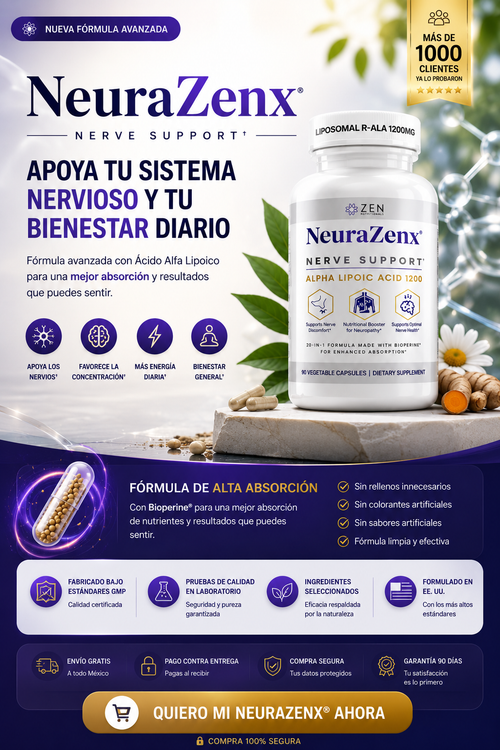 NeuraZenX® — Apoyo avanzado para el bienestar de tus nervios