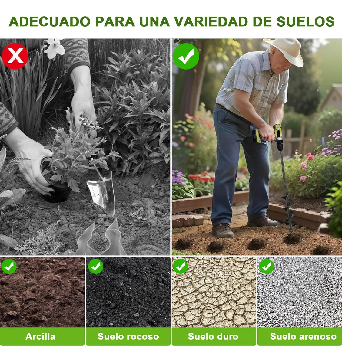 GardenSpiral™ Broca espiral para jardin