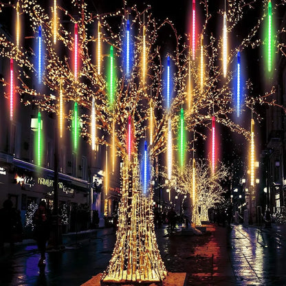 Serie Luces Led Navideñas Lluvia Meteoro para Decoración