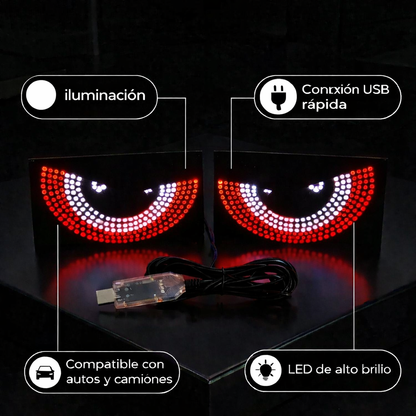 LuminaEyes™-Ojos led para autos y camiones.