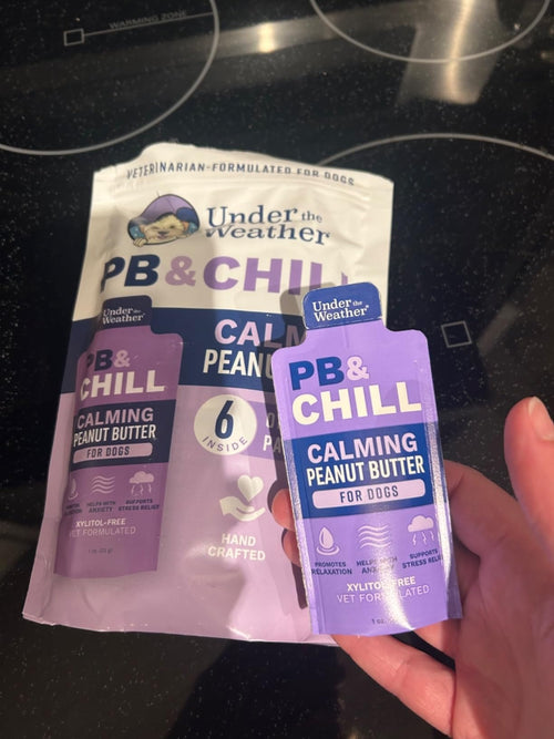 PB&CHILL™ Mantequilla de cacahuete calmante para perros - 6 paquetes