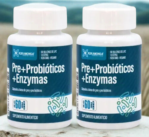 Kukamonga® Pre Probióticos + Enzimas es la mejor solucion a tu malestar