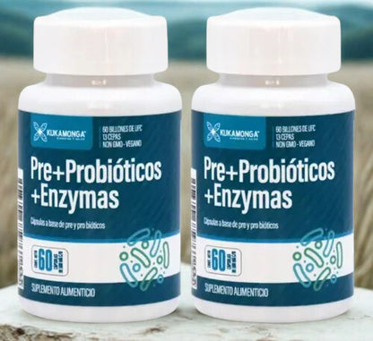 Kukamonga® Pre Probióticos + Enzimas es la mejor solucion a tu malestar